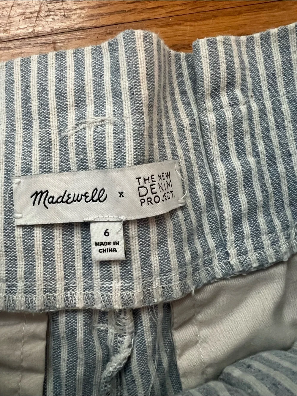 Madewell x The New Denim Project, size 6, NWOT